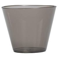 JAM PAPER Plastic Glasses Party Pack - 9 oz Tumblers - Black - 72 Hard Plastic Cups/Pack