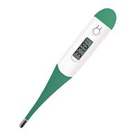 High Precision Thermometer for Fever Test with Flexible Tip, LCD Digital Body Temperature Accurate&Fast Reading Oral Cavity, Rectum, Armpit Waterproof Thermometer for Baby, Child & Adult(1 Pcs, Green)