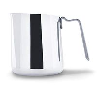 Fellow Eddy Steaming Pitcher, Milk Frothing and Precision Latte Art, Measurement Aids, Fluted Spout, Sharp Front Crease, 304 18/8 Stainless Steel - Polished 12oz