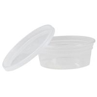 TRiPAK TD40008 Plastic Deli Container with Lid, 8 oz. (Pack of 240)