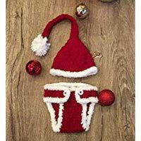 Santa, Newborn Baby Girl/Boy Crochet Knit Costume Photo Photography Prop Hats Outfits