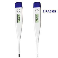 2pcs, Best Oral Digital Thermometer LCD Fast Reading Thermometer, °F/°C Switchable, for Children and Adults