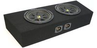 Compatible with Ford Mustang 94-12 Convertible Dual 10" Kicker C10 Subwoofer Sub Box Enclosure 600 Watts Peak