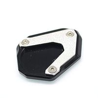 Frames & Fittings Motorcycle Large Kickstand Sidestand Foot Side Stand Extension Pad Base Plate Cover for BMW R Nine T R9T 2014 2015 2016 footpads - (Color: Black)