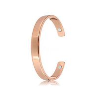 BANCHELLE Copper Bracelet Adjustable for Arthritis - 99.9% Pure Copper with 2 Magnets Commonly Worn for Pain Relief and Magnetic Healing