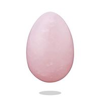 Yoni Egg of Rose Quartz, Pink Love Stone Egg Massage Stone Postpartum Recovery Kegel Exercise Gemstone