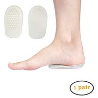 Height Increase Insole, Heel Lift Inserts, Gel Heel Cups Support Cushion Pads Shoe Insoles for Women to Relieve Heel Pain-3 Pairs (Gray 0.4’’ Height)