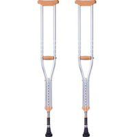 WPQW Aluminum Alloy Underarm Crutches Anti-Skid Disabled Crutches Elderly Crutches Walker Adjustable -941Crutches (Size : Small, Style : B)