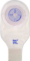 Genairex Securi-T One-piece Cut-to-fit Drainable Pouch with One Sided Comfort Panel, Tail Closure and Tape Collar 1/2" to 2-3/8" Opening, 12" L, Transparent, Standard Wear (Box of 10 Each)