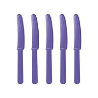 Premium Heavy Weight Plastic Knives | New Purple | Pack of 48 | Party Supply