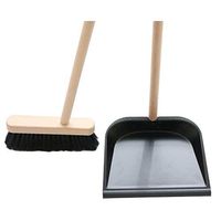 SCDTB Household Broom Set Household Soft Broom Combination Wooden Floor Sweeping Sweeping Standing Sweep Set with Broom