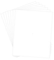 8x10 Uncut - White, Mat Boards (Pack of 50)