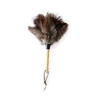 ZHANGY Wood Handle, Natural Feathers Ostrich Feather Duster Keyboard Computer Devices Telephone Kitchen Cleaning Brush,Wooden Handle