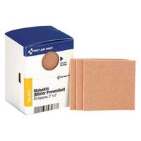 First Aid Kit Refill, 2" X 2" Moleskin Blister Prevention, 20 Per Box (2 Pieces)