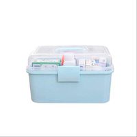 YCRCTC Multifunctional Plastic Medicine Box Portable Double Storage Box Toolbox Storage Box Out of The Medical Kit