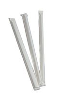 Pantryware Essentials Clear 7.75 Wr-1000 7.75" Wrapped Drinking Straws, 0.2" Height, 0.2" Width, 7.75" Length (Pack of 1000)