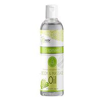 Spa Redi Grapessed Body and Massage Oil, 8-Ounce