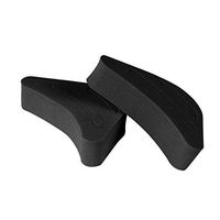 Zripool 2Pcs/Pair Women High Heel Half Forefoot Insert Toe Plug Cushion Pain Relief Protector Big Shoes Toe Front Filler Adjustment with Hole (Black)