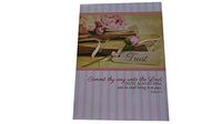 Faith View Creations 40 Decorative Sheets Writing Tablet (Commit Thy Way Floral)