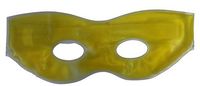 Soothing Therapeutic Gel Eye Masks-Hot or Cold-With Strap Relieve Stress and Tension (Yellow)