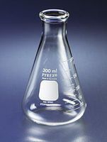 PYREX 1L Narrow Mouth Erlenmeyer Flasks with Heavy Duty Rim, Ea