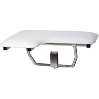 Seachrome SSR-320225-NW L-Shaped Right-Hand ADA, Wall Mount, Padded White Naugahyde, 32" x 22.5"