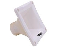 DS18 PRO-H44 White Universal Square Driver Tweeter Horn Body Easy Twist On/Off Installation, Set of 1 (White)