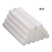 YJY Refill Sticks Sponges Wick Replacements for Lotus Essential Oil Diffuser Humidifier(B07DCL7NC8), Diameter 0.28inch 7mm, Length 1.77inch 45mm(12-Pack)