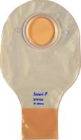 Genairex Securi-T Two-piece Drainable Pouch with Two Sided Comfort Panel and Tail Closure 1-3/4" Flange, 10" L, Opaque, 4" Collar (Box of 10 Each)