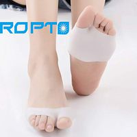 1 Pair Soft Silicone Foot Cushions Metatarsal Pads Toe Protector Cover Sleeve Foot Bunion Sleeves Forefoot Cushion Gel Half Toe Pads for Pain Relief All of Metatarsal Pads (9249-appress)