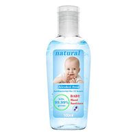 Baby Instant Hand Sanitizer Gel Travel Size Alcohol-Free Washless 100ml, Effective 99.99% Skin Cleansing, Lovor Kids Disposable Hand Sanitizer No-Rinse Hand Soap Gel for Kids Soft Non-irritating