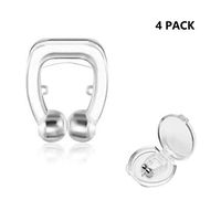 Anti snoring Stopper Device Silicone Magnetic Anti Snore Nose Clip/Magnetic Anti Snore Clip/Comfortable & Professional Anti Snoring Devices for Men Women Peaceful Night(4 pcs)