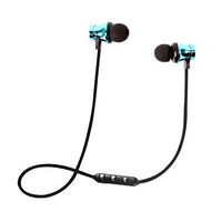 Lomsarsh Bt 4.1 Stereo Earphone Headset Wireless Magnetic in-Ear Earbuds Headphone Xt11 Magnetic Bluetooth Headset Wireless Sports Bluetooth Headset (Blue)
