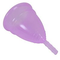 Hengsong Reusable Feminine Protection Cup Menstrual Cup 12 Hours S/L (S-8.4x4.2x0.3cm, Purple)