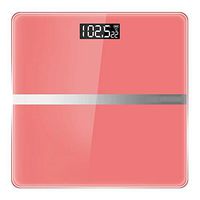 Electronic Weight Scale Home Weight Loss Accurate Scale Human Body Small Health Intelligent Electronic Scale LCD Display Bedroom Temperature Measurement (Color : Pink)