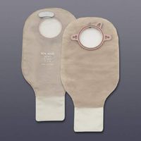 New Image Drainable Pouch with Filter-Color Code Red Flange 2 1/4" Length 12" Color Transparent - Box of 10