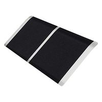 Fullwatt 12-inch Portable Threshold Ramp Wheelchair Anti-Slip Surface Aluminum Doorway Ramp for Wheelchair, 12 x 32 Inch