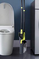 Long Handle Broom and Dustpan Set Broom Set Cleaning Supplies Upright Dust Pan Combo for Home Kitchen Office Lobby Floor Indoor Outdoor Dustpan Broom Set