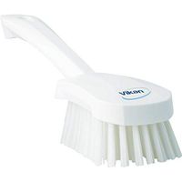 Vikan 41905 Heavy Duty Sweep Hand Brush, Polypropylene, Polyester Bristle, 10", White