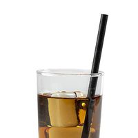 CiboWares 7.75 Inch Giant Unwrapped Paper Straws, Black, Case of 2400