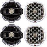 (4) Rockford Fosgate Punch PM262 6" 300 Watt Marine/Boat Speakers 2-Way 4-Ohm