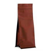 Satin Bronze Zip Top Square Bottom Gusseted Pouch - 4-1/8 X 3-1/8 X 10-7/8 - Case 1000