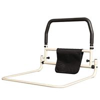 Bedside Handrail Anti-Fall Bed Rail Guard Safety Side with Seat Belt,Bed Assist Hand Rail Grab Bar, Bedside Safety and Stability (Tool-Free Assembly)