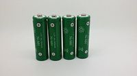 Set of 4 Green AA 600MAH Ni-MH Rechargeable Solar Light Batteries.