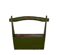 Antique Revival Wooden Knick-Knack Holder, Green