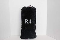 15" Tall Black Velvet Padded Waterpipe Bag Glass Hookah Backpack, USA