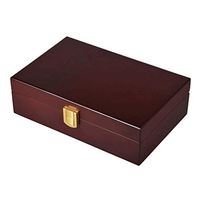 Smoking Set/Cigar Humidors with Hygrometer and Humidifier Cigar Cabinet Large Capacity Can Accommodate 5-10 Cigars Travel Portable Cigarette Box Solid Wood Box Cedar Wood Lining Men's Gift Box Mute