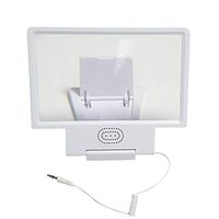 3X Magnifier 8.5-inch mobile phone screen amplifier, video amplifier with speaker audio mobile phone holder, multi-function mobile phone holder HD eye protection all mobile phones universal