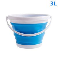 Liveday Foldable Silicone Bucket Collapsible Basin Bowl for Travel Camping Hiking Fishing