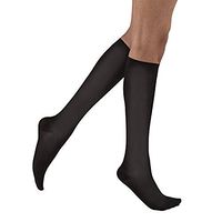 JOBST soSoft Knee High Closed Toe Ribbed Brocade Compression Stockings, High Quality, Breathable, Extra Soft Legware for Tired and Heavy Legs, Compression Class- 8-15